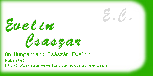 evelin csaszar business card